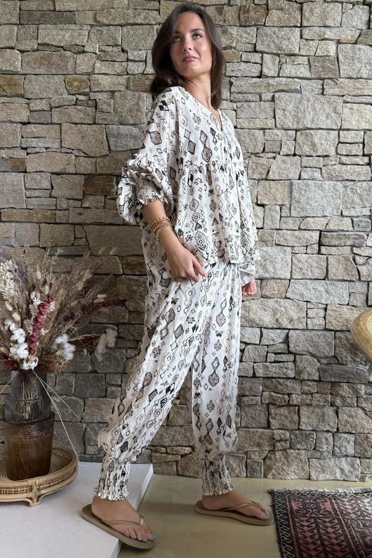Ren Riad Smock Top